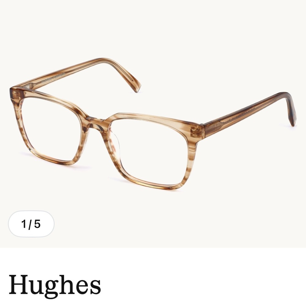 Warby Parker Hughes M - Medium Square Eyeglasses Frames 52-17-140 - Picture 7 of 7
